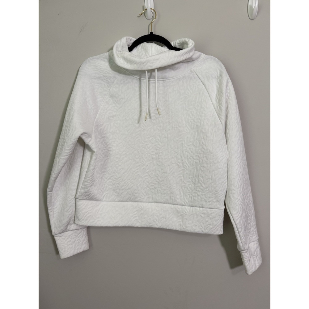 Juicy Couture Sport Sz S Sweatshirt Pullover Textured Animal Print Sporty Gym